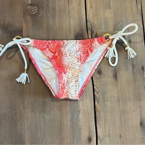 VIX Orange Snake Print Bikini Bottom